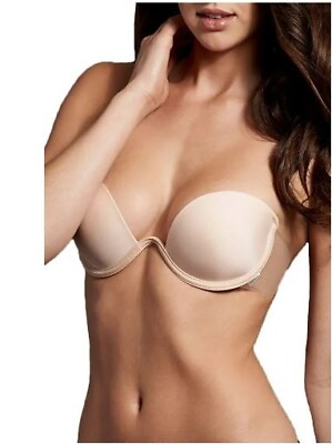 #ad Maidenform Combo Wing Strapless Single Underwire Bra in Nude Size 3 $32 $16.00