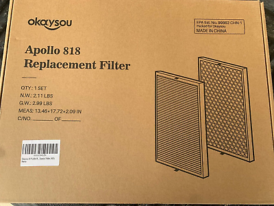 #ad Okaysou Air Purifier Replacement Filter for Apollo 818 True HEPA Filter Original $29.99