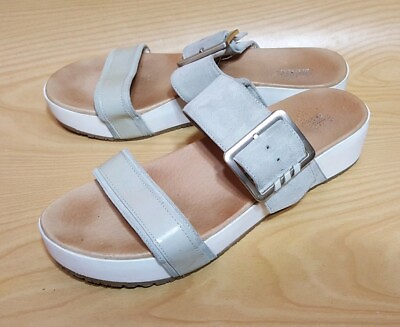 #ad Dr Scholls Original Collection Slide Slip On Platform Leather Sandals 7.5 M $26.06