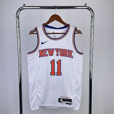 #ad Jalen Brunson #11 New York Knicks White Orange Home 2023 Jersey Mens All Sizes $75.00