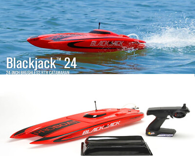 #ad Pro Boat Blackjack 24 inch Catamaran Brushless Boat: RTR $259.99