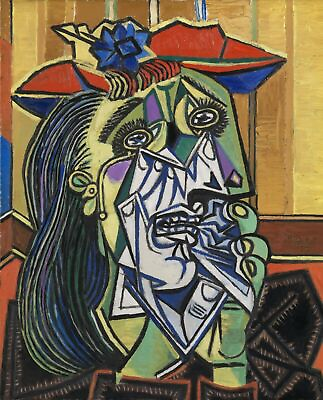 #ad 1937 The Weeping Woman by Pablo Picasso art painting print $10.99