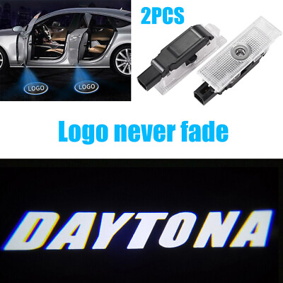 #ad 2X DAYTONA HD Car LED Door Projector Puddle Lights for Dodge Charger 2006 2021 $21.88