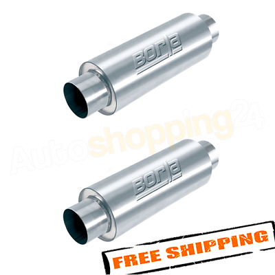 #ad Borla 40085 Set of 2 3quot; Center Inlet Outlet XR 1 Sportsman Racing Round Mufflers $353.98