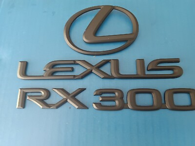 #ad LEXUS BLACK RX 300 EMBLEM WITH LOGO $29.50