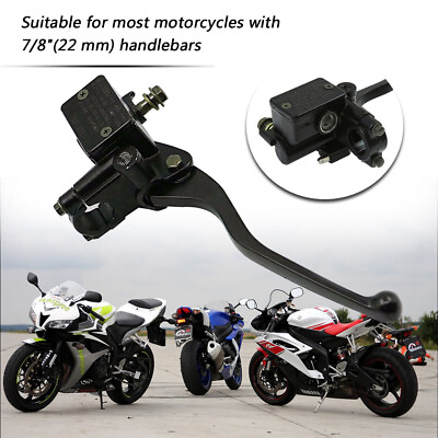 #ad 7 8quot; Motorcycle Front Right Brake Clutch Levers Master Cylinder Reservoir Lever $18.14