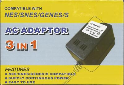 #ad Power Adapter NES SNES Sega Genesis Universal Power Brand New 1Z $8.90