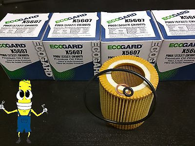 #ad Premium Oil Filter for BMW 323i with 2.5L Engine 2008 2011 Pack of 4 $27.99