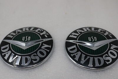 #ad NEW OEM HARLEY FUEL GAS TANK MEDALLIONS SCREAMIN EAGLE SOFTAIL DYNA TOURING $149.99