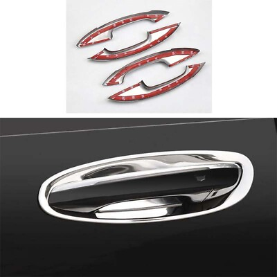 #ad Chrome Steel Cover Trim 12pc Door Handle Bowl W Light For Cadillac CT5 20 2023 $47.90
