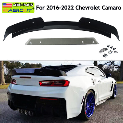 #ad For Chevy Camaro LT1 RS 2016 22 Rear Spoiler Decklid Wickerbill Trunk Wing 2PCS $145.99