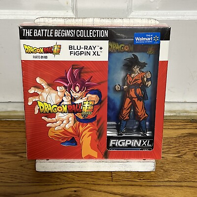 #ad NEW DRAGON BALL SUPER PARTS 1 3 BLU RAY FIGPIN XL WALMART EXCLUSIVE COLLECTION $39.99
