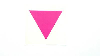 #ad Gay Pride Pink Triangle Sticker LGBTQ Equality Gay Rights Resist Resistance $3.50