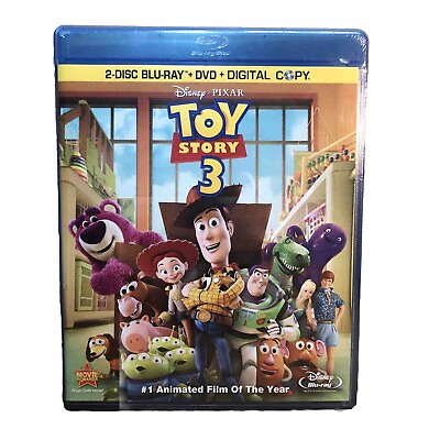 #ad Toy Story 3 Disney 2 Disc Blu Ray DVD Digital Copy Brand New Sealed $9.99