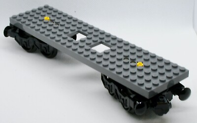 #ad New LEGO Train Wheel Car Dark Bluish Gray Base 6 x 24 wheels w Plastic Pins $26.00