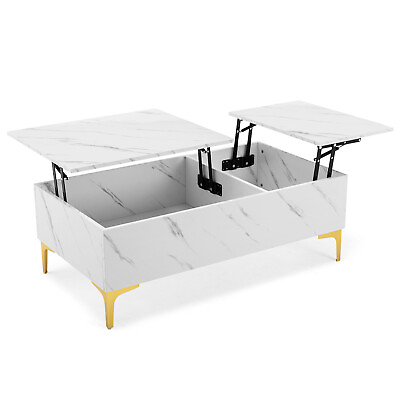 #ad New Modern Lift Top Coffee Table Rectangular Cocktail Table with Hidden Storage $109.99