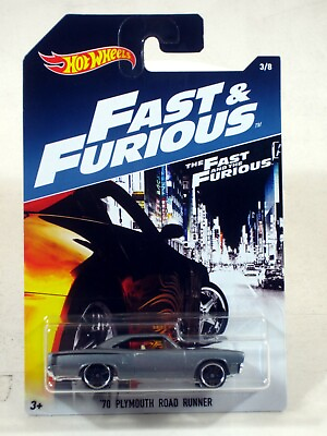 #ad Hot Wheels 2017 Fast amp; the Furious Series 1:64 #x27;70 PLYMOUTH ROAD RUNNER #3 8 $2.99
