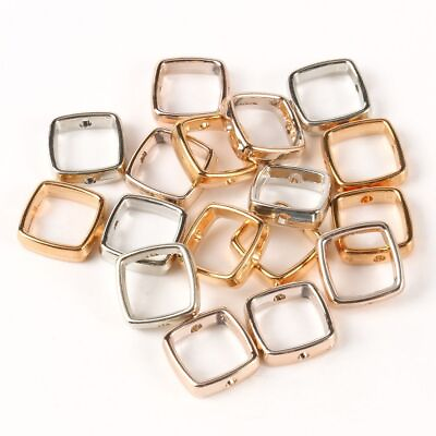 #ad 50pcs Hollow Loose Beads Handmade Jewelry Crafts Multi Shaped Spacer Bead DIY $13.02