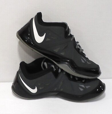 #ad Nike Air Ring Leader 637805 002 Low Gray Black Mens Basketball Sneaker Size 10.5 $42.55