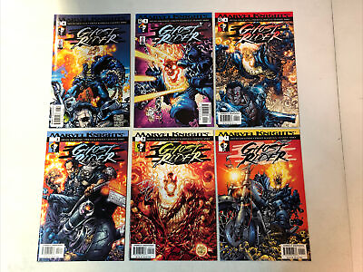 #ad Ghost Rider 2001 #1 2 3 4 5 6 VF NM Complete Set Trent Kaniuga art Marvel C $50.00