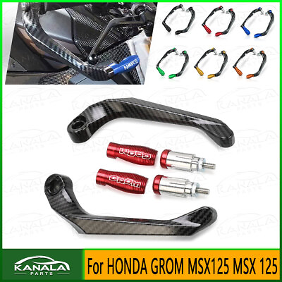 #ad LOGO GROM Brake Clutch Levers Protector Guard Parts For HONDA GROM MSX125 $19.52