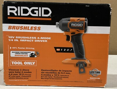 #ad NEW RIDGID R862312B 18v Brushless 4 Mode 1 4quot; Impact Driver 18Volt $79.95