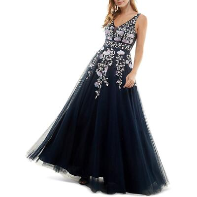 #ad TLC Say Yes To The Prom Womens Mesh Formal Evening Dress Gown Juniors BHFO 5530 $22.99