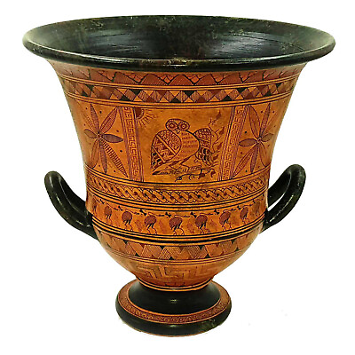 #ad Geometric Krater Vase 26cmGreek Art Pottery $199.00