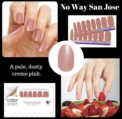 #ad COLOR STREET NAIL STRIPS NO WAY SAN JOSE New Retired $7.47