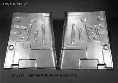 #ad 1957 1958 Front Floor Pan Ford 57 58 #182 LEFT amp; RIGHT $405.00