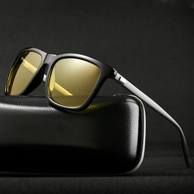 #ad Aluminium HD Polarized Photochromic Sunglasses Men Night Vision Driving Glasses $13.80