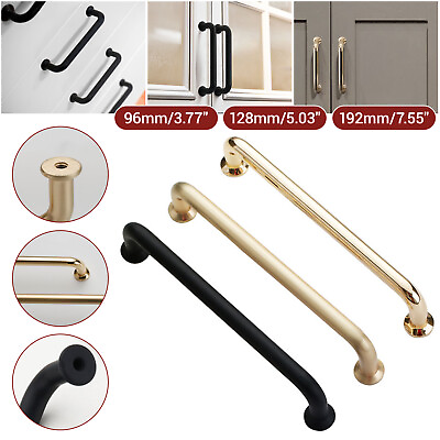 #ad 1 50PCS Wire Pull Modern Kitchen Cabinet Hardware Handle Knob Brushed Nickel Lot $211.59