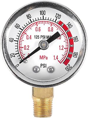 #ad Performance Tool 0 200 Psi Air Gauge for Air Tank Accessory W10055 $13.49