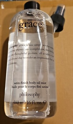 #ad SUPERSIZE Philosophy Amazing Grace Perfumed Body Spritz Oil for Women 16oz $26.99