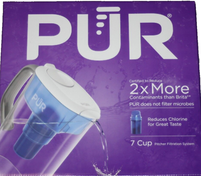 #ad PUR 7 Cup water Pitcher Filtration system 1 Filter PPT700W NIB $14.99