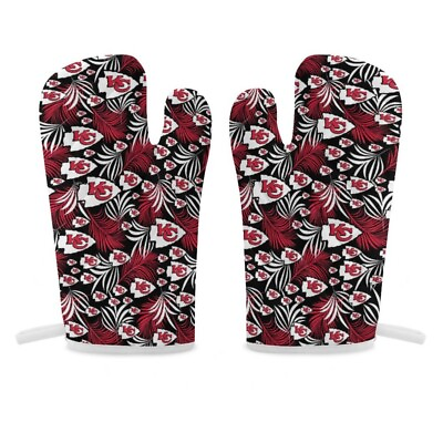 #ad Kansas City Chiefs Thermal Gloves Oven Gloves 2 Piece Set of Insulated Gloves $12.98