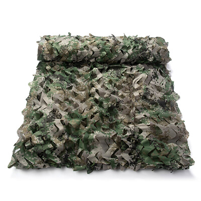 #ad 13 26Ft Military Woodland Camouflage Netting Cutable Camo Net Camping Hunting $17.95