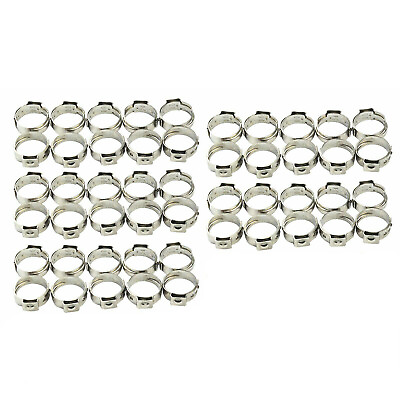 #ad 3 4quot; inch PEX Clamp Cinch Rings Crimp Pinch Fitting 50 PCS Stainless Steel $9.44