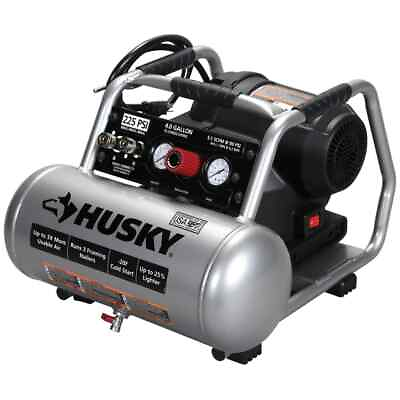 Husky Portable Air Compressor 4 Gal 225 PSI High Performance Corded Electric $462.75