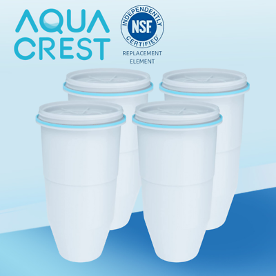 #ad AQUA CREST Pitcher Water Filter Replacement for Zero Water® Filter ZR 017®2 4 6 $24.99