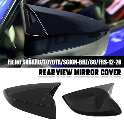 #ad 2X OX Horn Style Rearview Mirror Cover Caps For Scion Subaru GT86 BRZ 2012 2020 $33.99