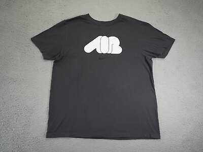 #ad Nike Air Shirt Mens Large Gay Short Sleeve Swoosh Crew Neck Adult $14.95