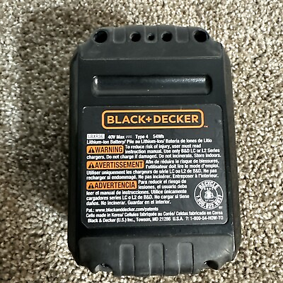 #ad Genuine Black amp; Decker 40V Max 2.0 AH Lithium Ion Battery LBX2040 LBXR36 Black $12.99