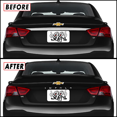 #ad Chrome Delete Blackout Overlay for 2014 20 Chevy Impala Rear Back Trunk Trim $29.95