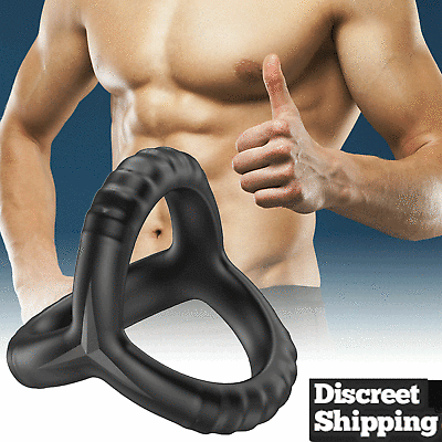 #ad CockRing Penis Silicone Longer Harder Stronger Erection Adults Sex Toy Cock Ring $6.39