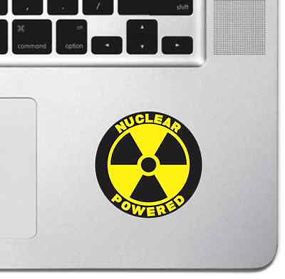 #ad Nuclear Powered Macbook Pro Air Sticker Decal Skin Laptop Decal iPad Decal Apple $2.99