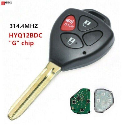 #ad New Uncut Remote Key Fob 3 Button G Chip for Toyota 4Runner 2010 2015 HYQ12BBY $13.28