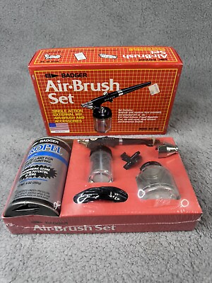 #ad Badger Air Brush Co. quot;Model No. 350quot; Airbrush Set Sealed NOS New Old stock $64.99