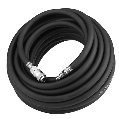 #ad 1 4quot; X 50FT Rubber Air Compressor Hose With 5 piece Air Tool Air Accessories Kit $32.17