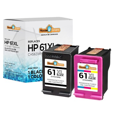 #ad Replacement For HP 61XL Ink Cartridge Black amp; Color Combo 1000 1010 1050 1051 $12.75